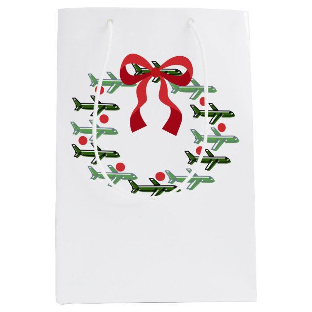 Up Up Up and Away Wreath Gift Bag (Front)