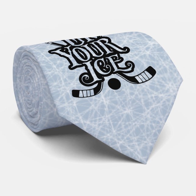 Up Your Ice (Hockey) Tie (Rolled)