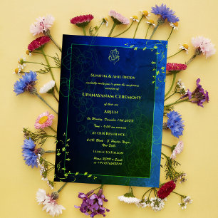 Upanayanam aka Hindu Holy Thread Janeu Ceremony Invitation