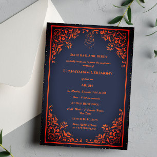 Upanayanam aka Hindu Holy Thread Janeu Ceremony Invitation