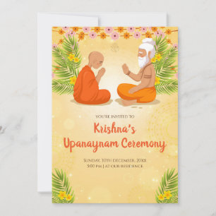Upanayanam invitations & Thread Ceremony invites