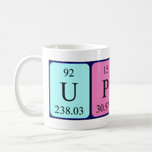 Upbeat periodic table  phrase  mug