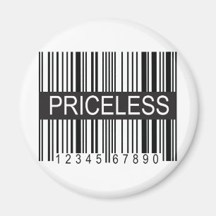 upc Code Priceless Magnet