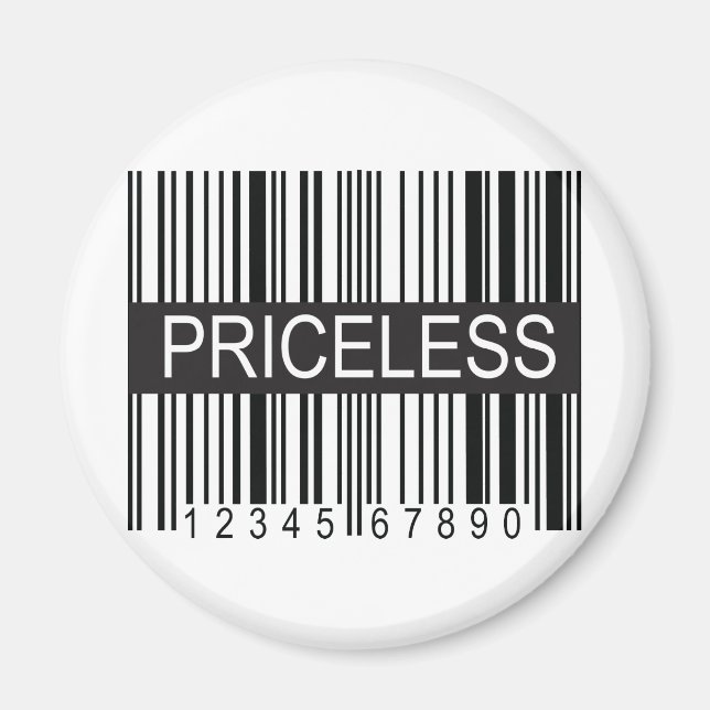 upc Code Priceless Magnet (Front)