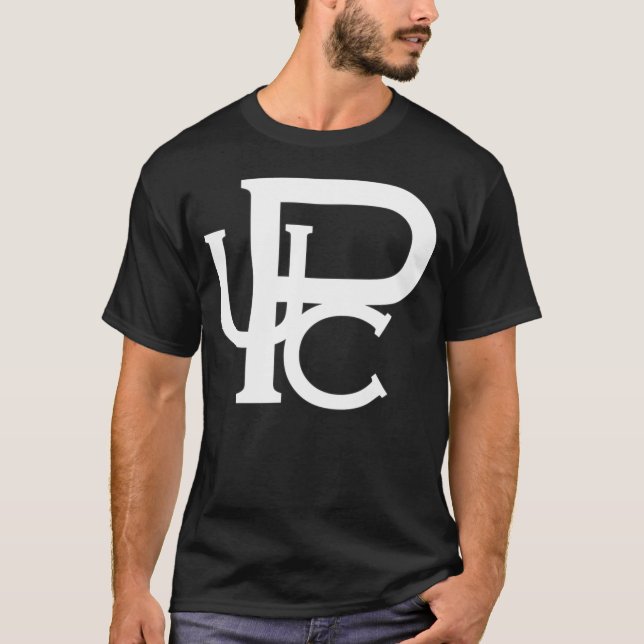 UpC White Logo American Childs Hand Round Neck T-Shirt (Front)