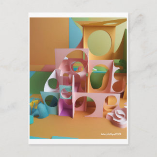 Upcycled Escape No. 6 Postcard