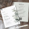 Update Budget All in One Eucalyptus Wedding Invite