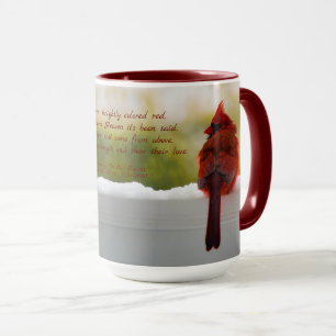 Updated: Cardinal/Visitor From Heaven poem & text Mug