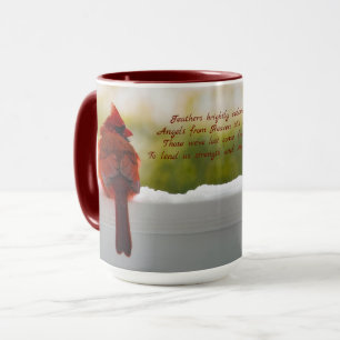 Updated: Cardinal with Visitor From Heaven poem Mug