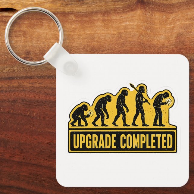 Upgrade Completed Funny Evolution  Key Ring (Front)