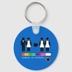 UPGRADE TO LESBIAN KEY RING