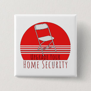 Upgrade Your Home Security 15 Cm Square Badge