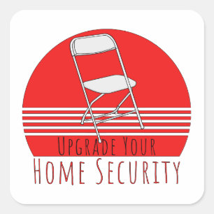 Upgrade Your Home Security Square Sticker