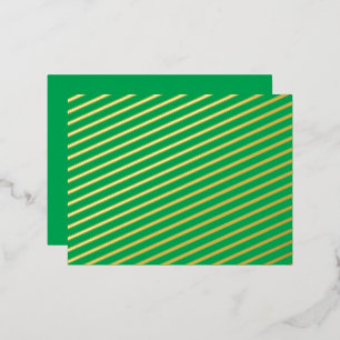 Upgrade Your Web Design with a Green Background Foil Holiday Postcard