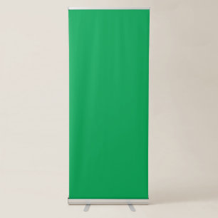 Upgrade Your Web Design with a Green Background Retractable Banner