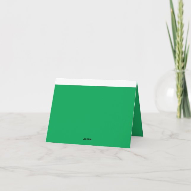 Upgrade Your Web Design with a Green Background Thank You Card (Back)
