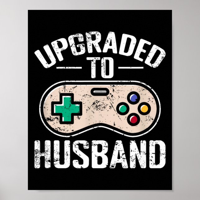 Upgraded Husband Illustration Poster (Front)
