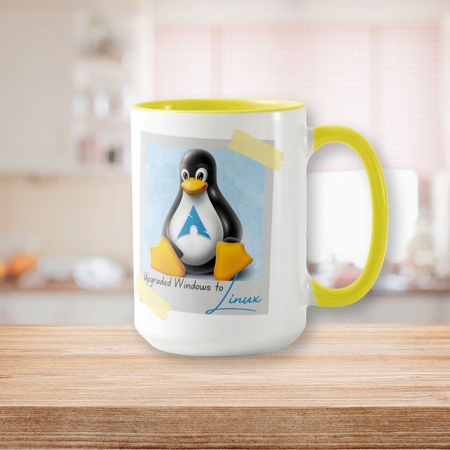 Upgraded Windows Arch Linux Tux Mug (Upgraded Windows Arch Linux Tux Mug)