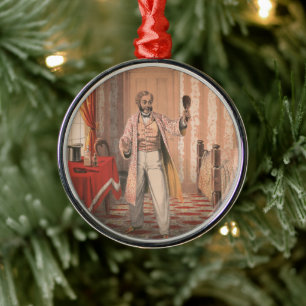 Uphams Hair Dye, Circa 1864 Metal Tree Decoration