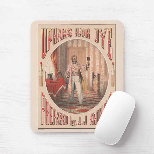 Uphams Hair Dye, Circa 1864 Mouse Mat (With Mouse)