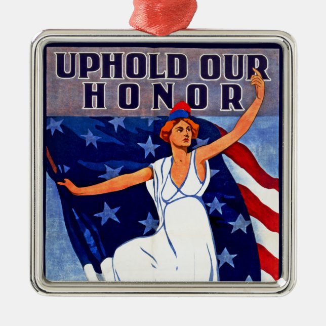 Uphold Our Honour Metal Tree Decoration (Front)