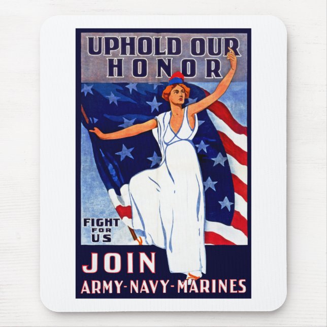 Uphold Our Honour Mouse Mat (Front)