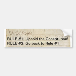 Uphold the Constitution Bumper Sticker
