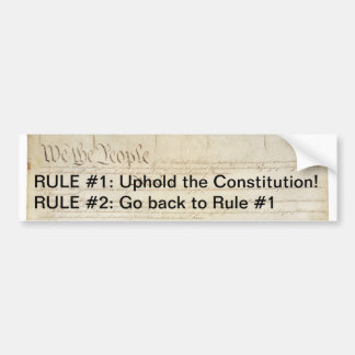 Uphold the Constitution Bumper Sticker
