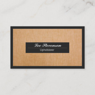 Upholsterer Business card