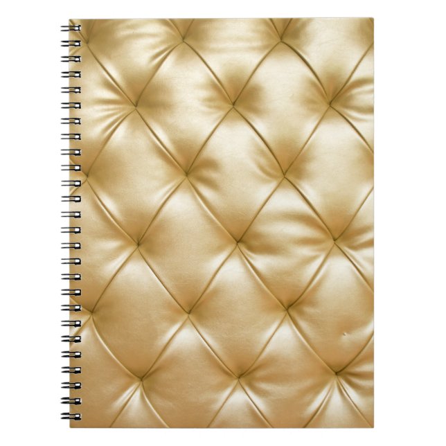 Upholstery  luxurious sofa leather pattern backgro notebook (Front)