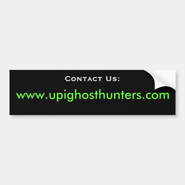 UPI Contact Us Bumper Sticker (Front)