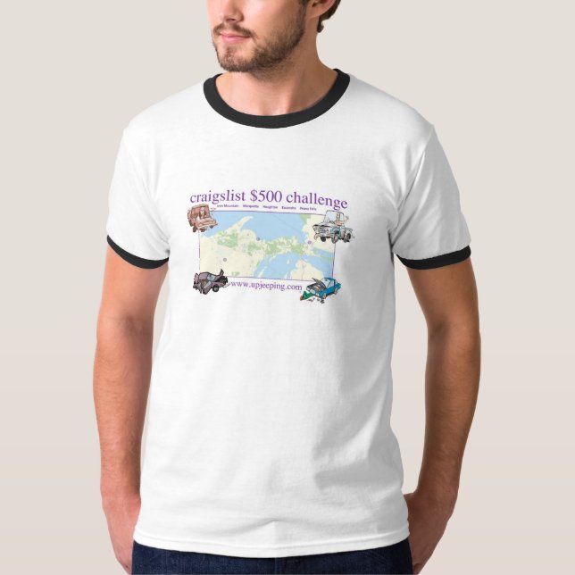 UPJeeping Craigslist Challenge T-Shirt (Front)