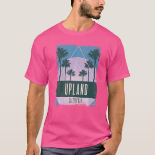Upland California CA Vintage Vaporwave Retro 80s T-Shirt