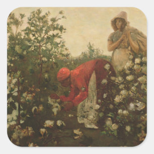 Upland Cotton Square Sticker