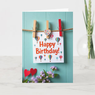 Uplifting Balloon Birthday Card