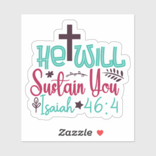 Uplifting Bible Verse Sticker