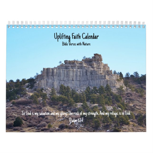Uplifting Faith Bible Verse Nature Calendar (Cover)