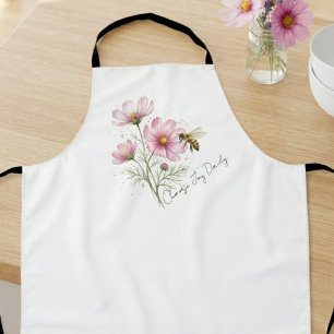 Uplifting Heartfelt Gift Soft Pink Meadow Apron