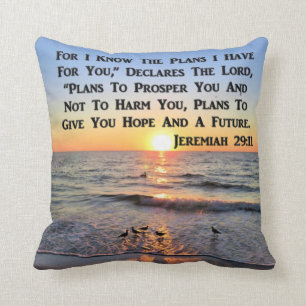 UPLIFTING JEREMIAH 29:11 SUNRISE CUSHION