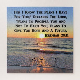 UPLIFTING JEREMIAH 29:11 SUNRISE JIGSAW PUZZLE