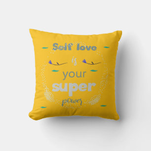 Uplifting Messages for a Confident You Cushion