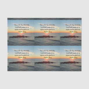 UPLIFTING PSALM 118:24 SUNRISE PHOTO DESIGN TISSUE PAPER