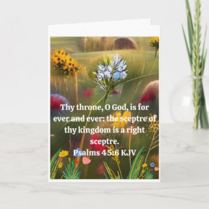 Uplifting Psalms with AI art background Note Card