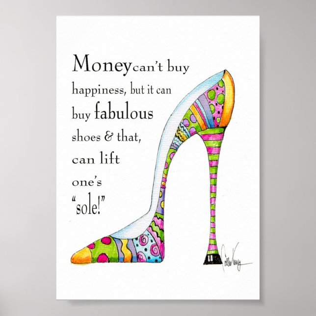 Uplifting shoe humour print (Front)