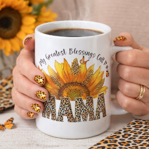 Uplifting Sunflower Message for Mama Coffee Mug