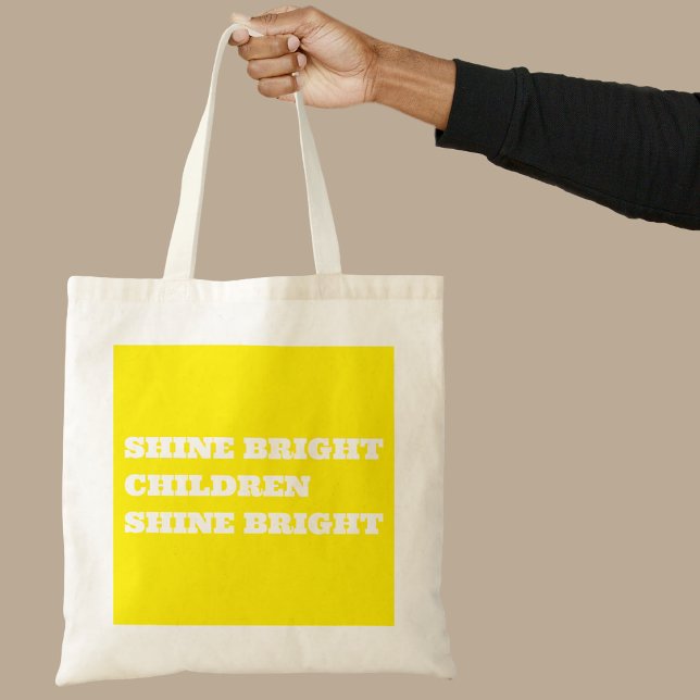 Uplifting Teacher Gift Tote Bag (shine tote bag)