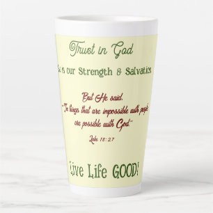Uplifting Verses Faith Latte Mug