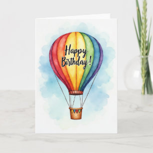 Uplifting Watercolor Birthday Card