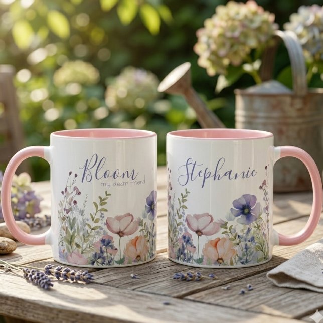 Uplifting Wildflower Bloom – Inspiring Friend Gift Mug (Uplifting Wildflower Bloom – Inspiring Best Friend Gift)