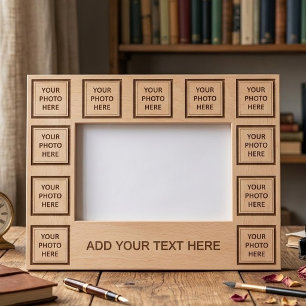 Upload 11 Photos & Add Text – Customise Picture Etched Frames